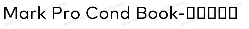 Mark Pro Cond Book字体转换